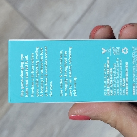 TULA Skincare Glow + Get It Cooling & Brightening Eye Balm 0.35 oz / 10 g NIB - Picture 5 of 8